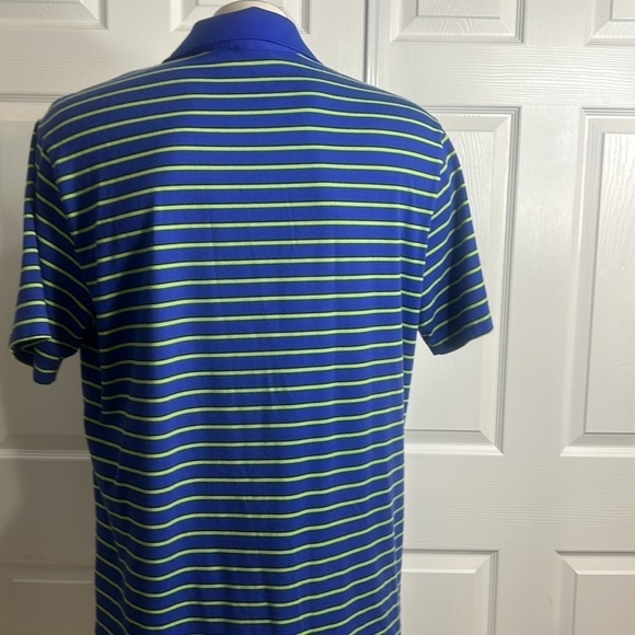 Polo Ralph Lauren Golf Blue Green Stripe L Performance - Picture 3 of 5